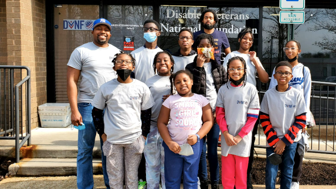 Assembling hygiene kits for low-income and homeless Veterans