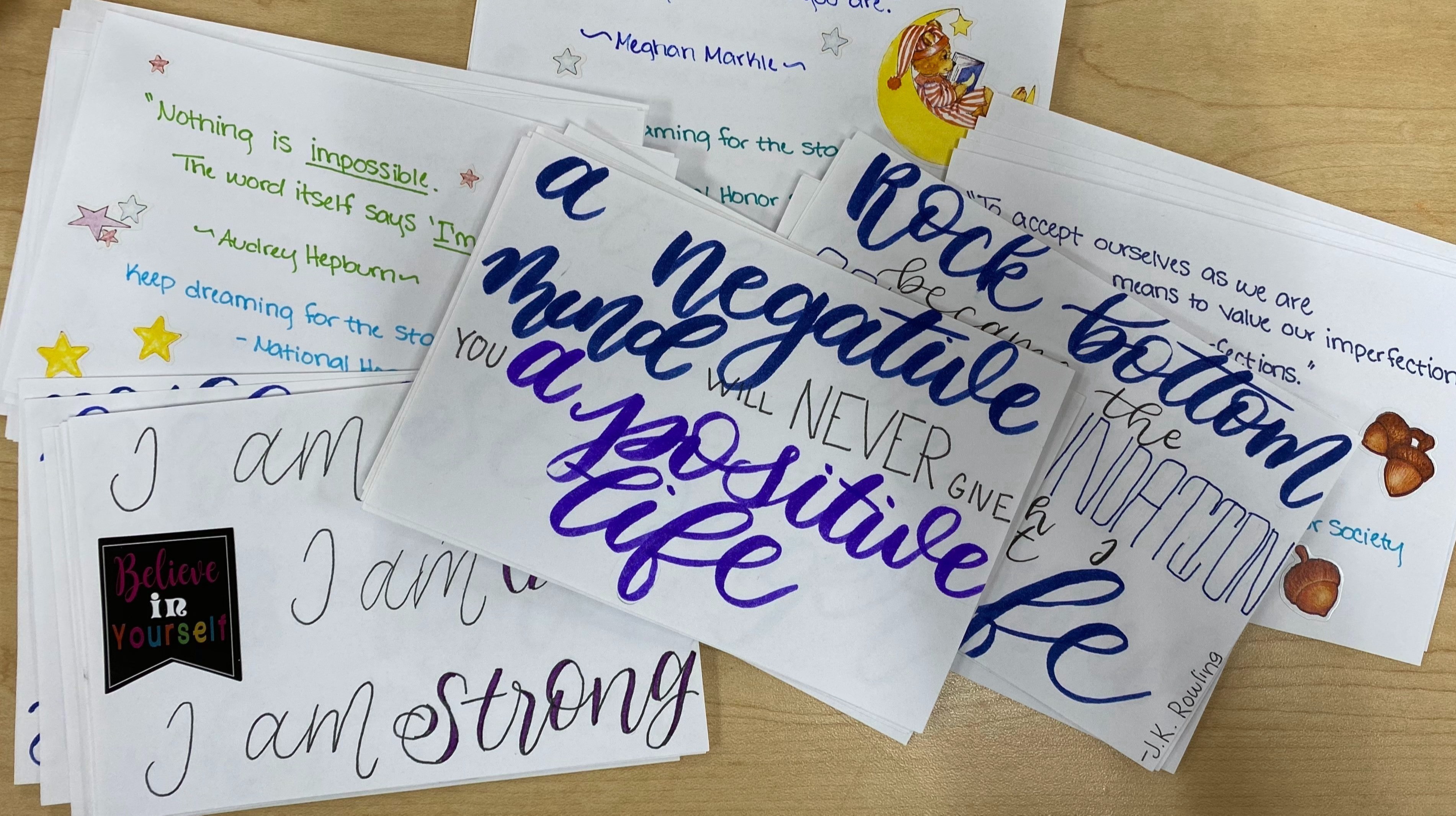 From HOME: Write appreciation notecards with Celebrating One! May 2021