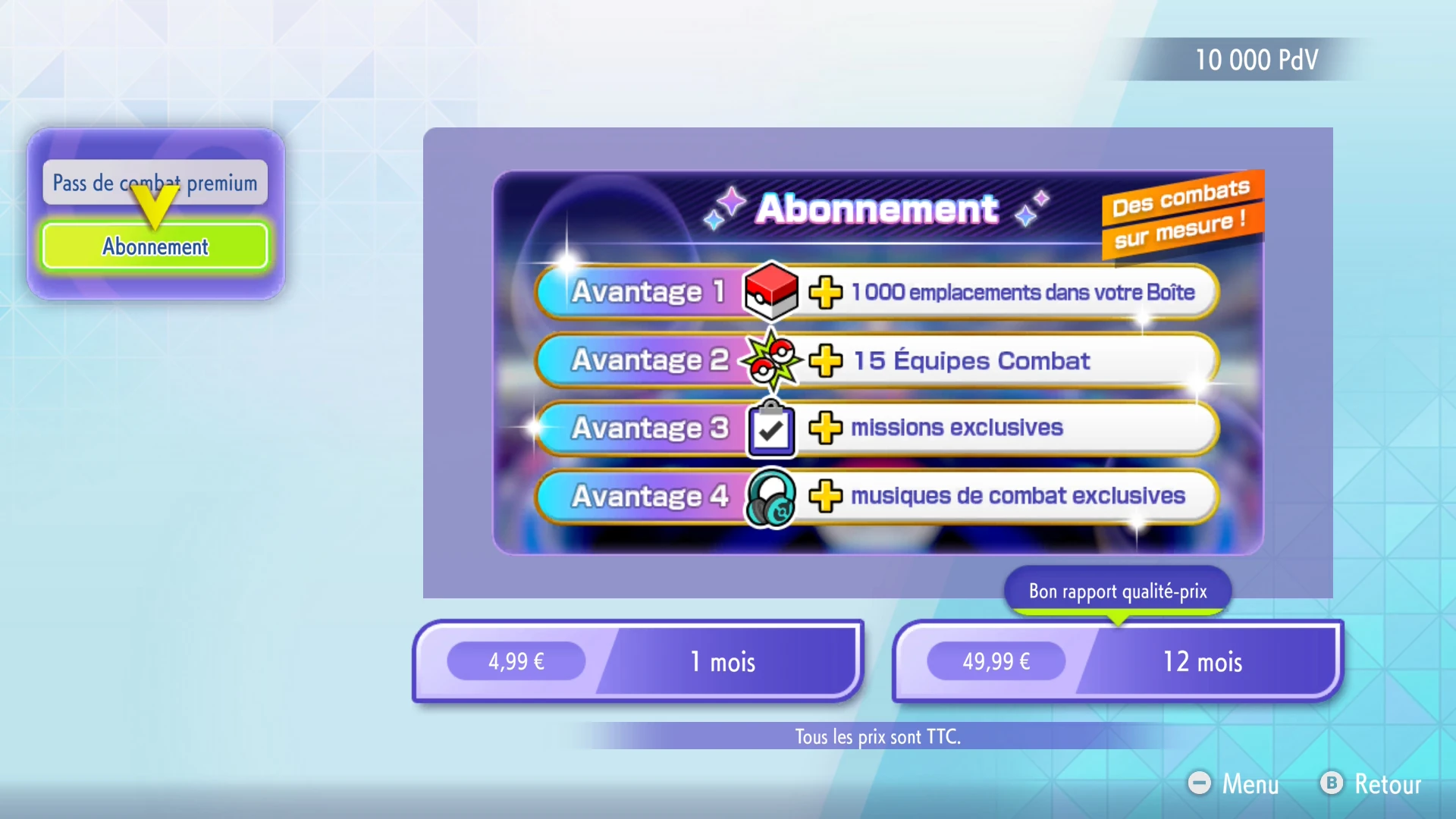 Pokémon Champions : l'abonnement optionnel, avantages et prix