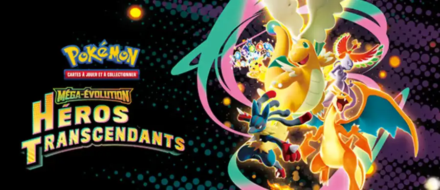 Le JCC Pokémon : l’extension « Méga-Évolution – Héros Transcendants » est disponible