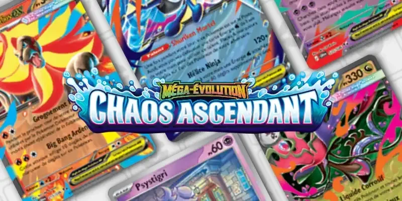 Chaos Ascendant : l'extension TCG Méga-Évolution est disponible