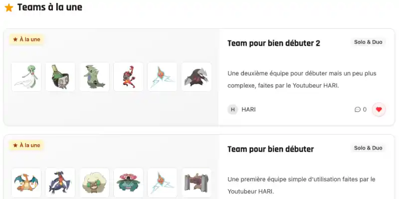 Team Builder Pokémon Champions : notre nouvel outil est en ligne