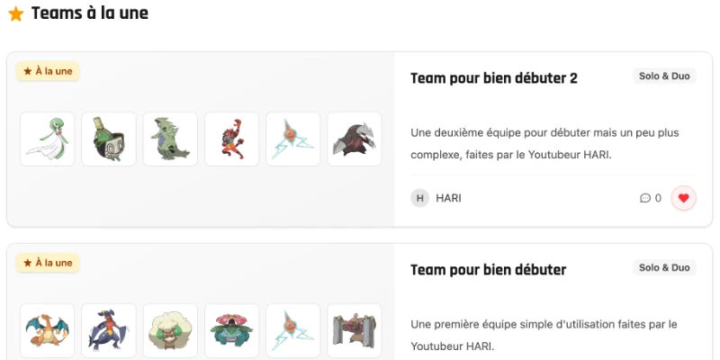 Team Builder Pokémon Champions : notre nouvel outil est en ligne