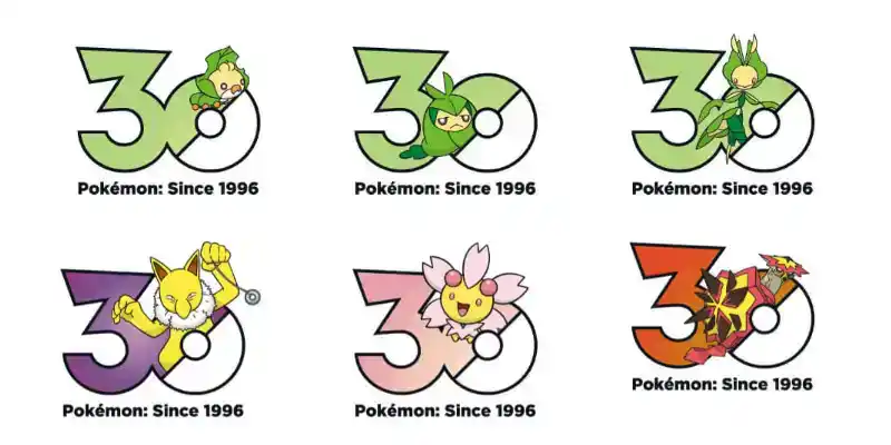 Plus de 1000 logos Pokémon dévoilés pour les 30 ans