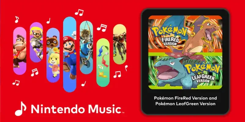 La bande-son de Pokémon Rouge Feu et Vert Feuille arrive sur Nintendo Music
