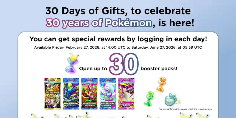 Pokémon TCG Pocket : les missions « 30 Jours de Cadeaux » disponibles