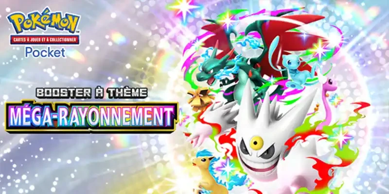 Pokémon TCG Pocket : l'extension Méga-Rayonnement introduit les Pokémon chromatiques Méga-Évolution