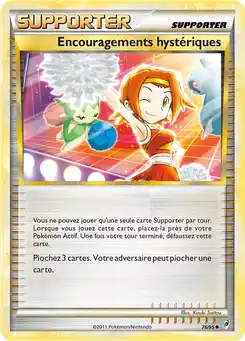 Encouragements hystériques