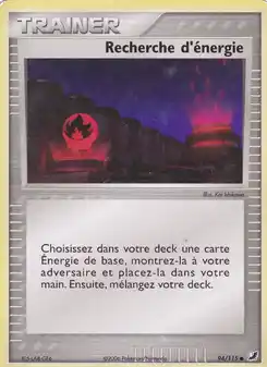 Recherche d'énergie