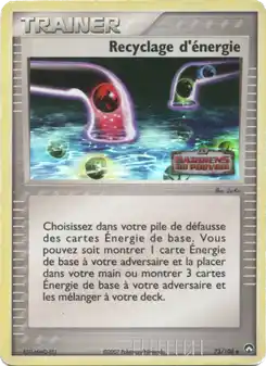 Recyclage d'énergie