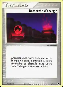 Recherche d'énergie