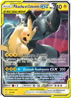 Pikachu et Zekrom GX