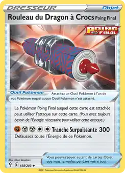 Rouleau du Dragon à Crocs Poing Final