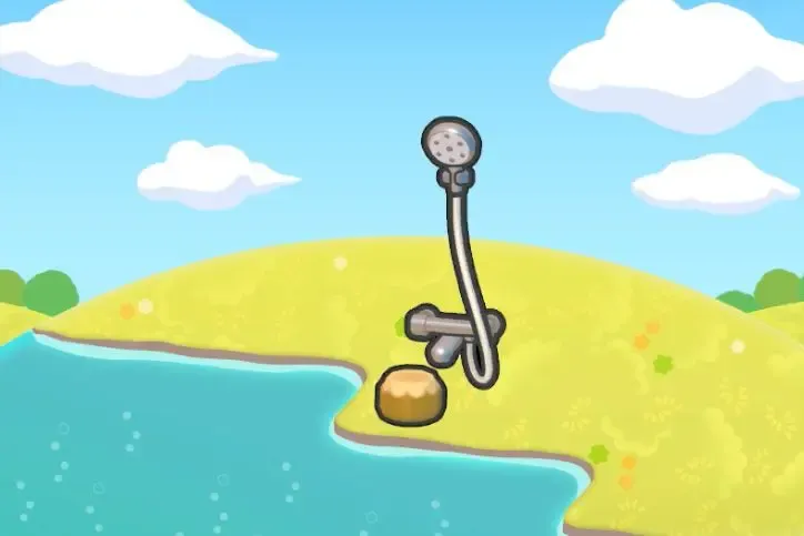 Douche de bains thermaux