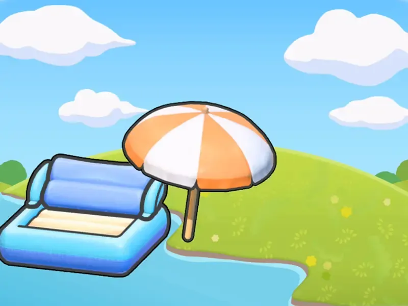 Espace jeux aquatiques à l’ombre