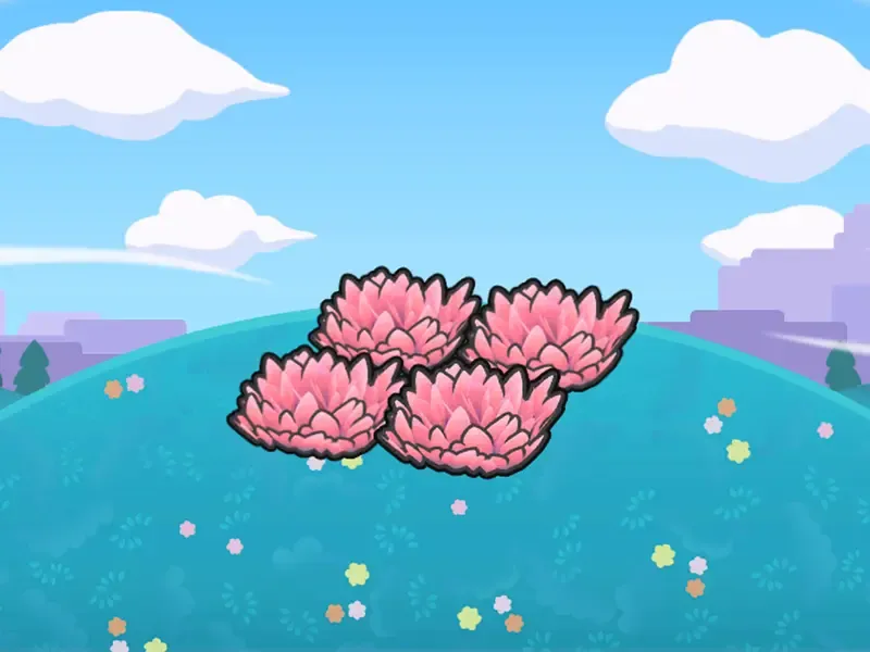 Hautes herbes roses en altitude