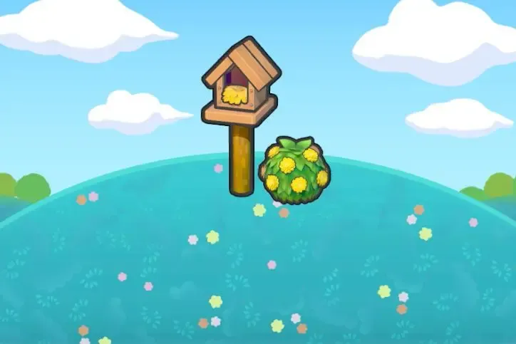 Jardin avec gazouillements