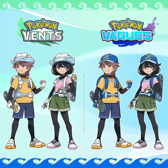 Personnage principal Pokémon Vents et Vagues Nintendo Switch 2