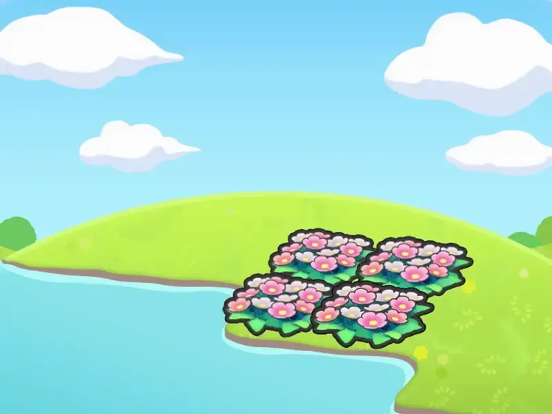 Parterre de fleurs riveraines