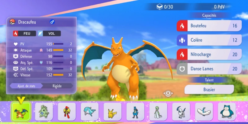 Liste des Pokémon jouables