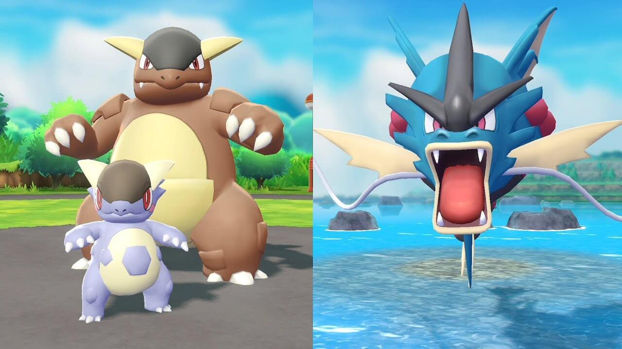 Nuevo trailer de Pokémon Let’s Go! Pikachu / Eevee el cual nos muestra a Mega Kangaskhan y a Mega Gyarados
