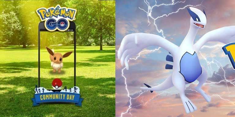 Pokémon GO: Eevee será el protagonista del día de la comunidad de Agosto y Lugia estará en las incursiones durante el fin de semana