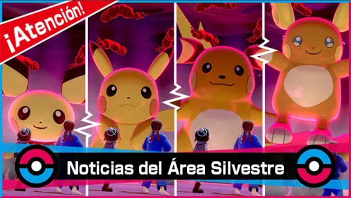 Pichu, Pikachu y Raichu en las Incursiones Dinamax de Pokémon Espada y Escudo