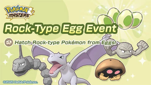 Nuevo Evento de Huevos Pokémon de Tipo Roca llega a Pokémon Masters