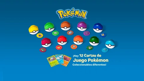 Pokémon vuelve a McDonald’s Latinoamérica en forma de Tazos y Cartas