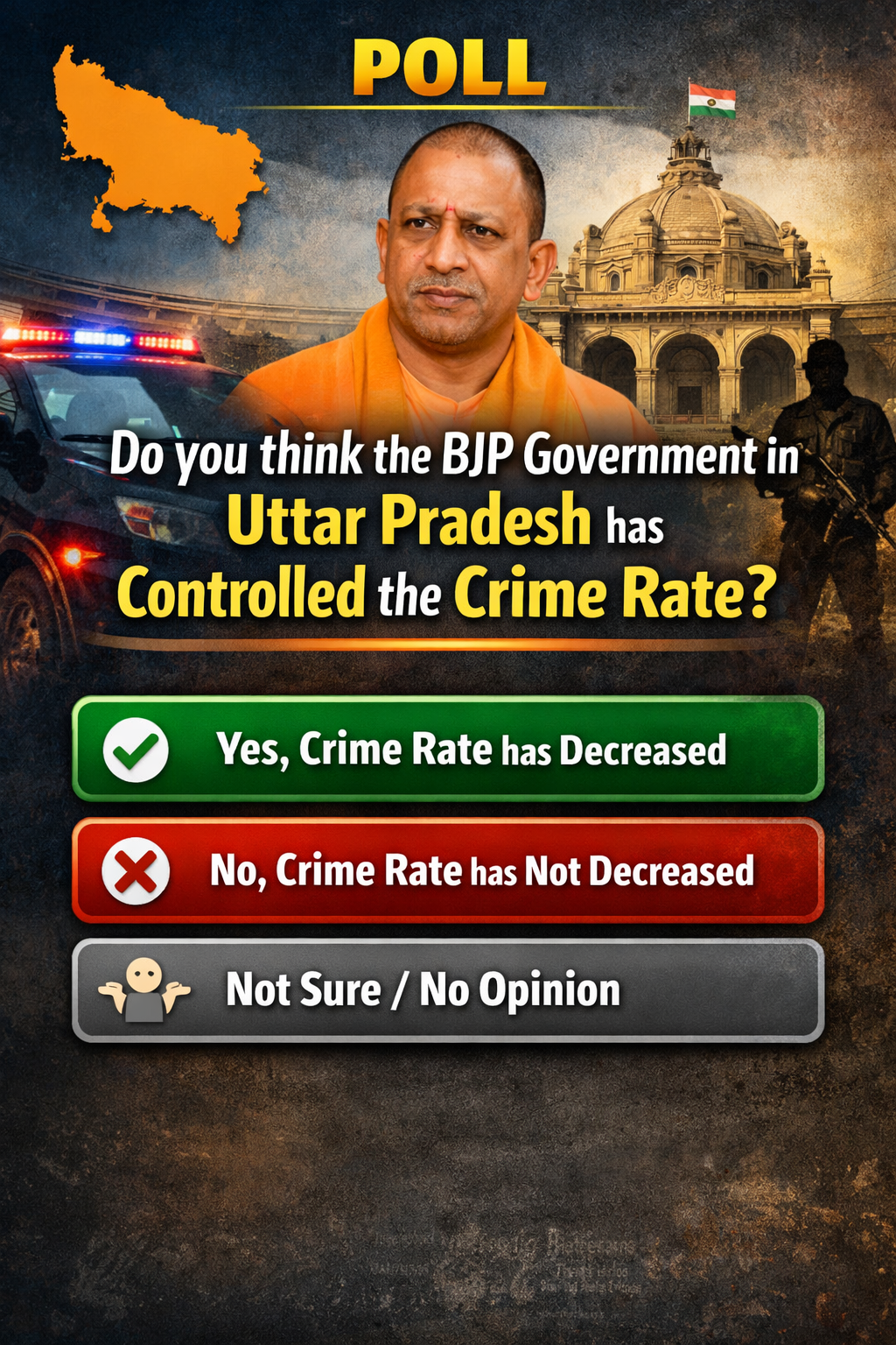 Do you think the BJP Government in Uttar Pradesh has controlled the crime rate?