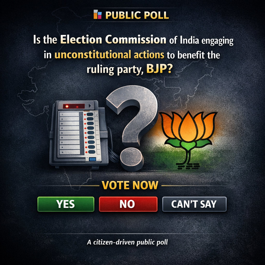 Is the Election Commission of India engaging in unconstitutional actions to benefit the ruling party, BJP?