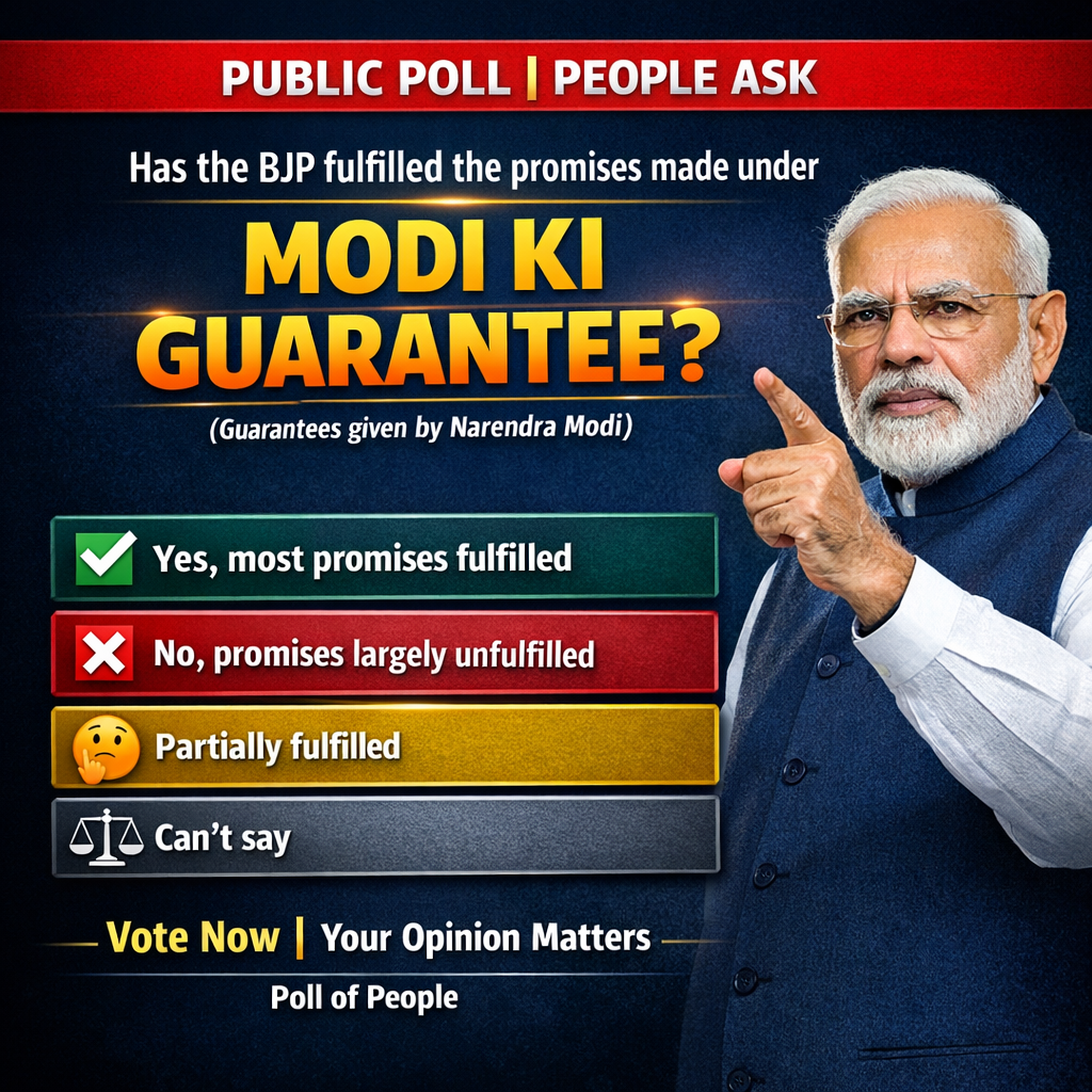 Has the BJP fulfilled the promises made under “MODI KI GUARANTEE”? 