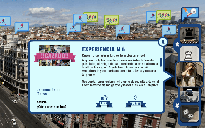 Cazadores de experiencias online challenge
