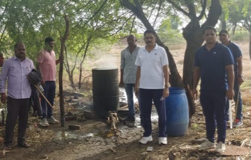 श्रीगोंदा पोलीसांची गावठी हातभट्टी व अवैध दारुवर धडक कारवाई 