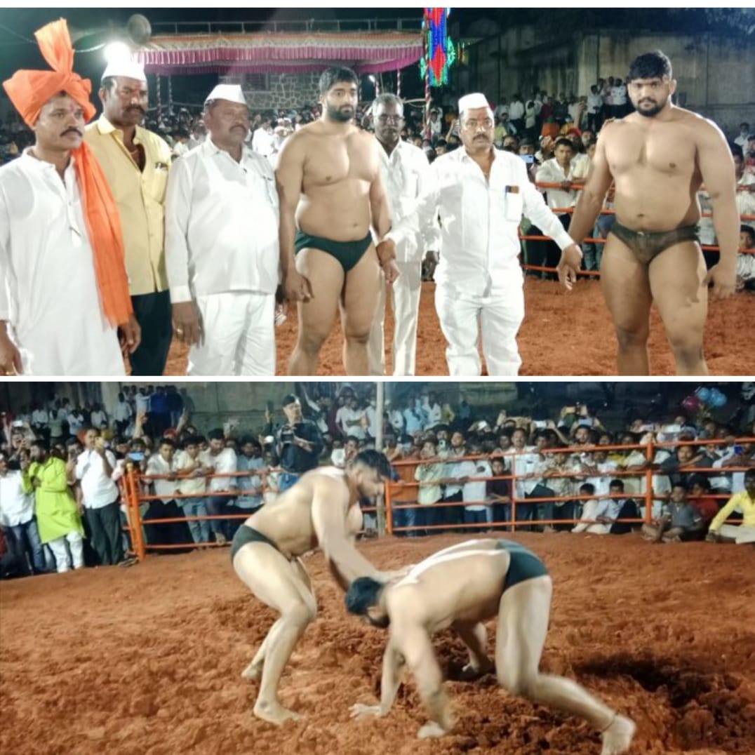 यवत गावचा कुस्ती आखाडा जोरदार!  शेवटची कुस्ती, १ लाख ५१ हजार,
महाराष्ट्र केसरीचे मानकरी
शिवराज राक्षे विरुद्ध सागर बिराजदर