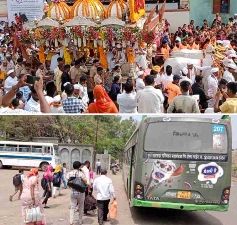 जगद्गुरु संत तुकाराम महाराज पालखी सोहळा,पुणे सोलापूर महामार्गाने,जात असल्याने, वाहनांसाठी पर्याय मार्ग असा राहील