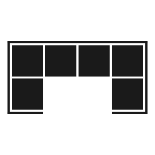 6-Seater U-Sectional