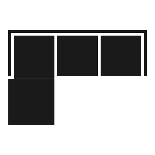 3 Seater Left Arm Chaise