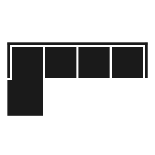 4 Seater Left Arm Chaise