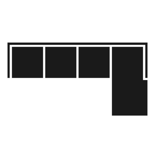 4 Seater Right Arm Chaise