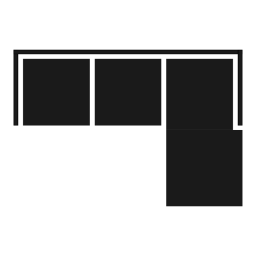 3 Seater Right Arm Chaise