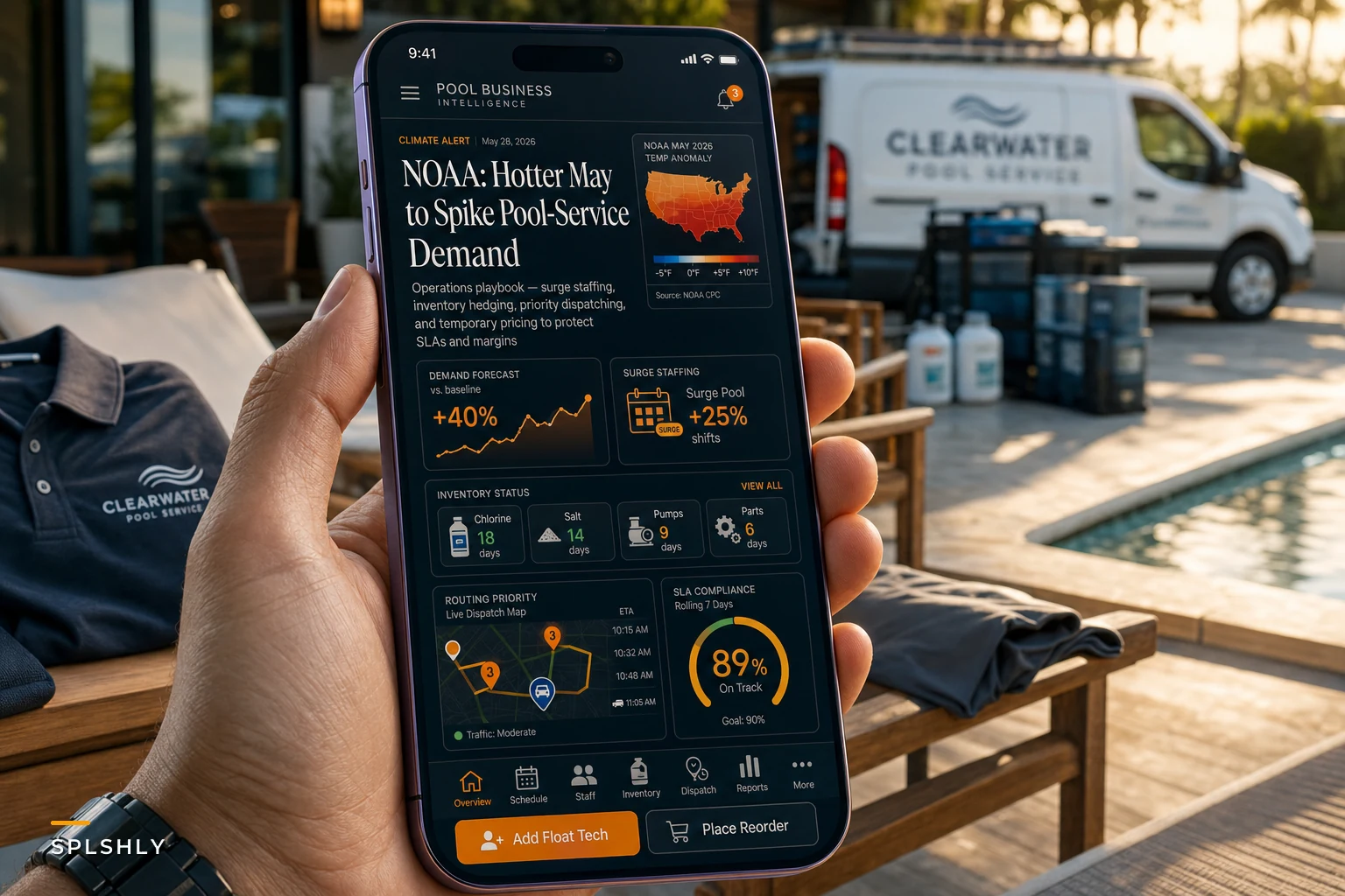How to Staff, Schedule, and Stock Your Pool Business for NOAA's Hotter-Than-Average Summer 2026