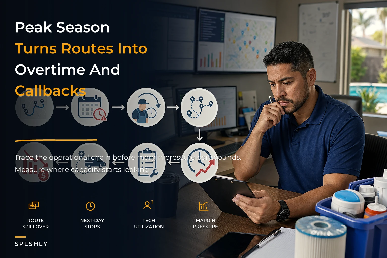 Pool Service Peak-Season Operations Benchmark: Capacity, Repeat Visits, Truck Stock, and Margin Protection