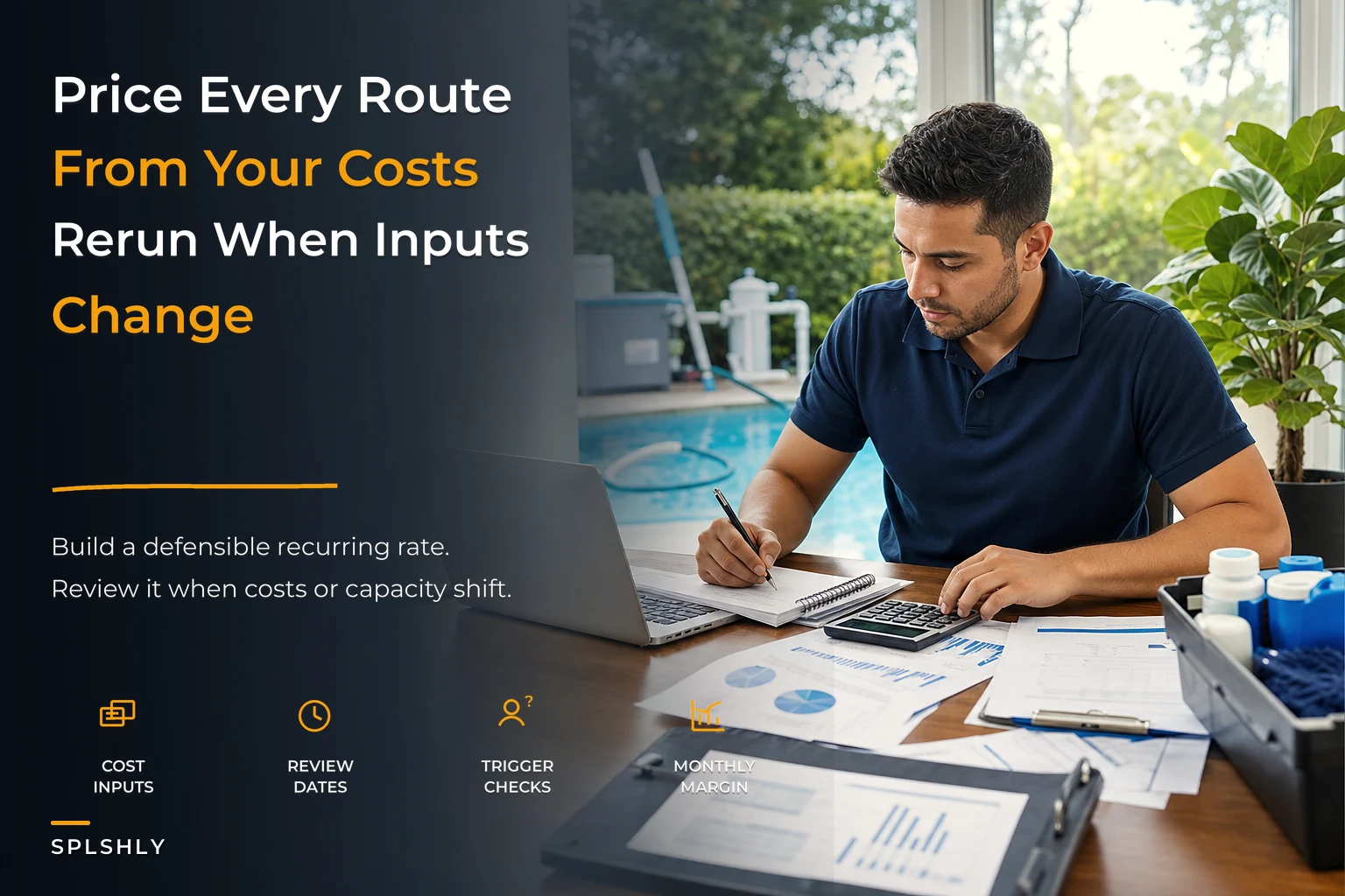 Pool Service Pricing Worksheet: Calculate a Recurring Monthly Service Rate From Your Own Costs