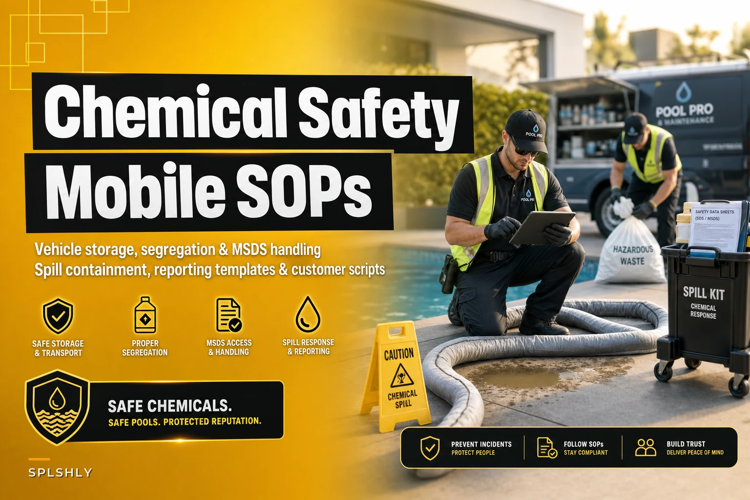 Prevent Chemical Incidents: Mobile SOP for Safe Storage, Transport and Spill Response for Pool Technicians