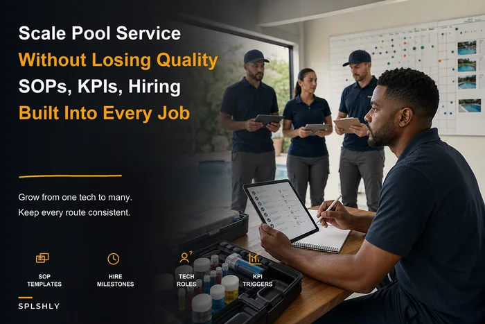 Systems-first playbook to scale pool service operations without losing quality