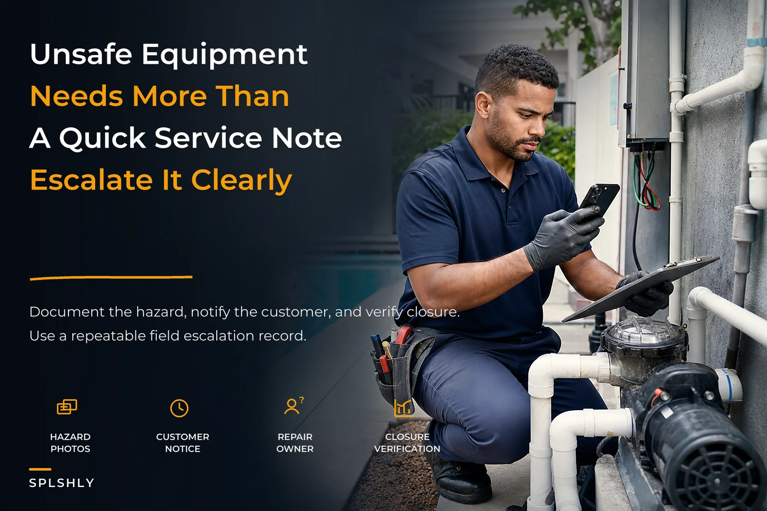 Unsafe Pool Equipment Documentation & Escalation Checklist for Service Technicians