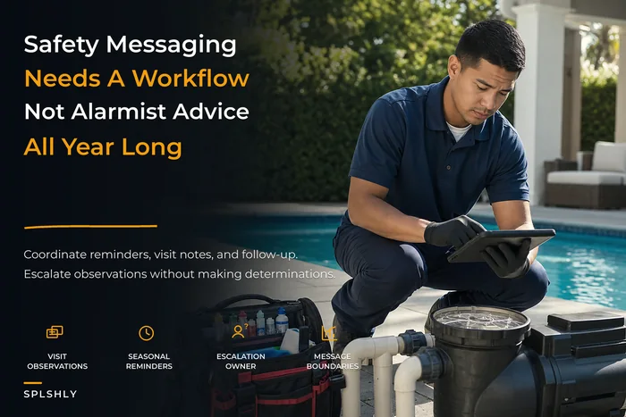 Year-Round Water-Safety Communication Workflow for Pool-Service Businesses