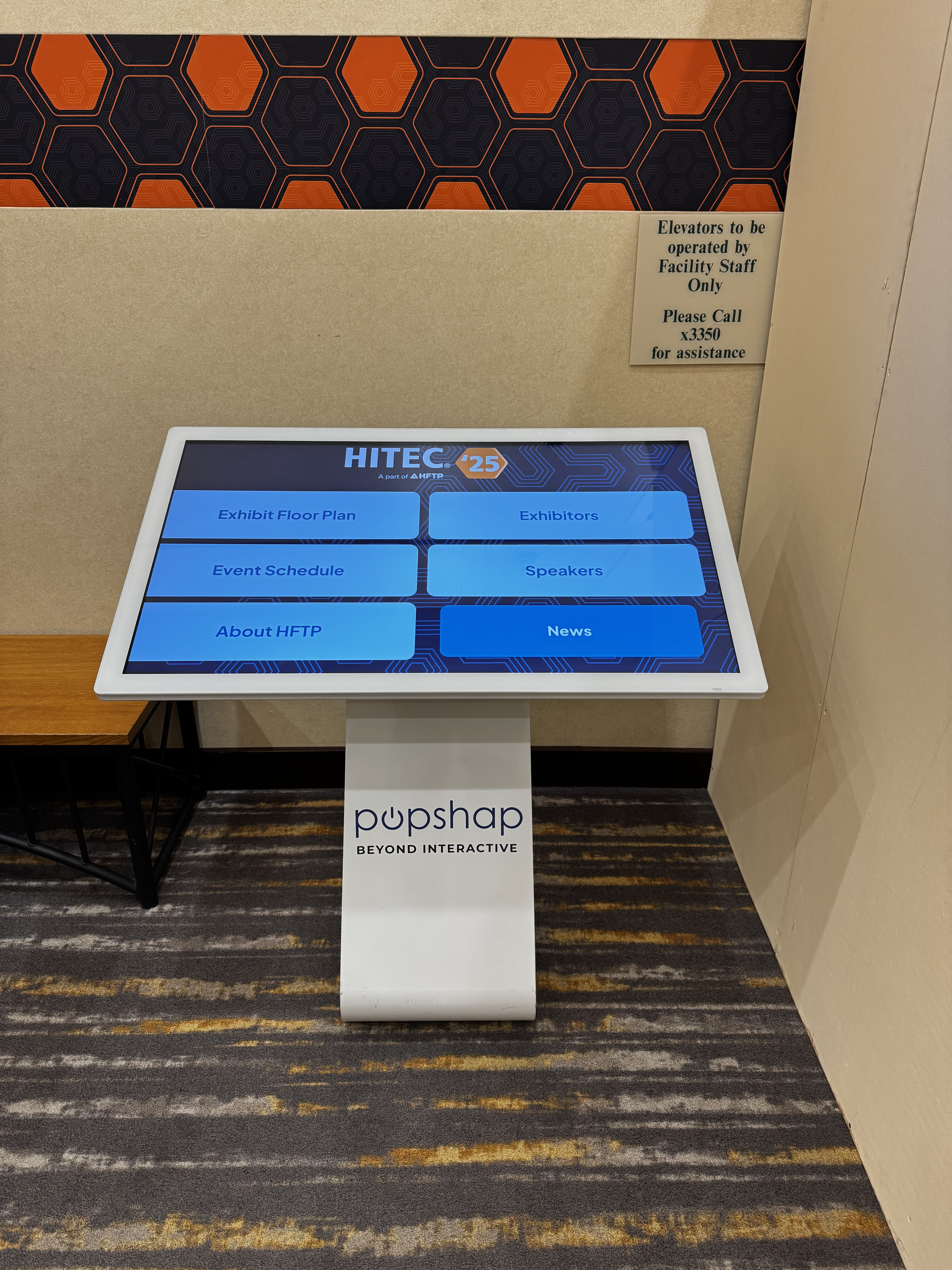 show management wayfinding kiosks