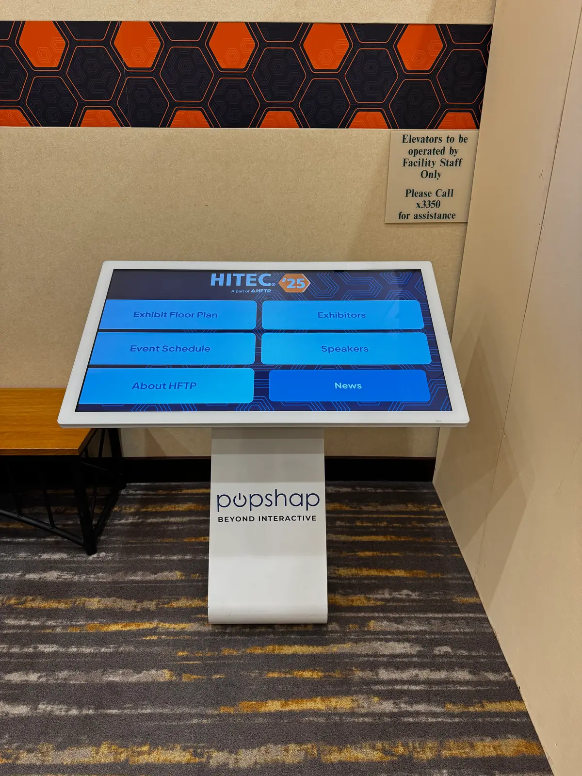 show management wayfinding kiosks